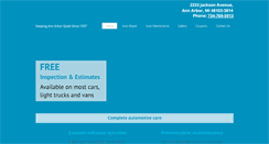 Desktop Screenshot of annarbormufflerinc.com